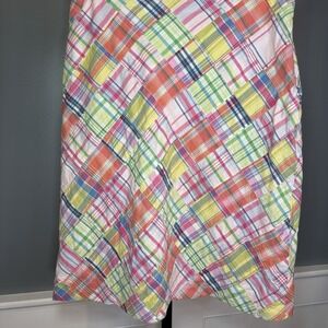 Women's Brooks Brothers 346 Skirt-‎ Size 8- Colorful Quilt Patch Knee Length
